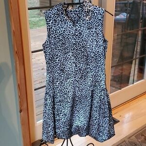 Girdear Animal Print‎ Sleeveless Side Zippered Pullover Sz. 4 Dress